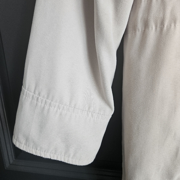 London Fog Womens Lined Microfiber Sueded Zip Front Rain Jacket Sz Medium - Picture 5 of 12